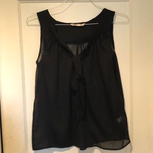 Sheer black dress shirt size M